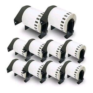 Betckey Premium Labels For Brother QL Label Printer  2212 2.4in X 50ft 10 Rolls